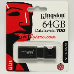 USB 3.0 64GB Kingston DT100G3 DataTraveler